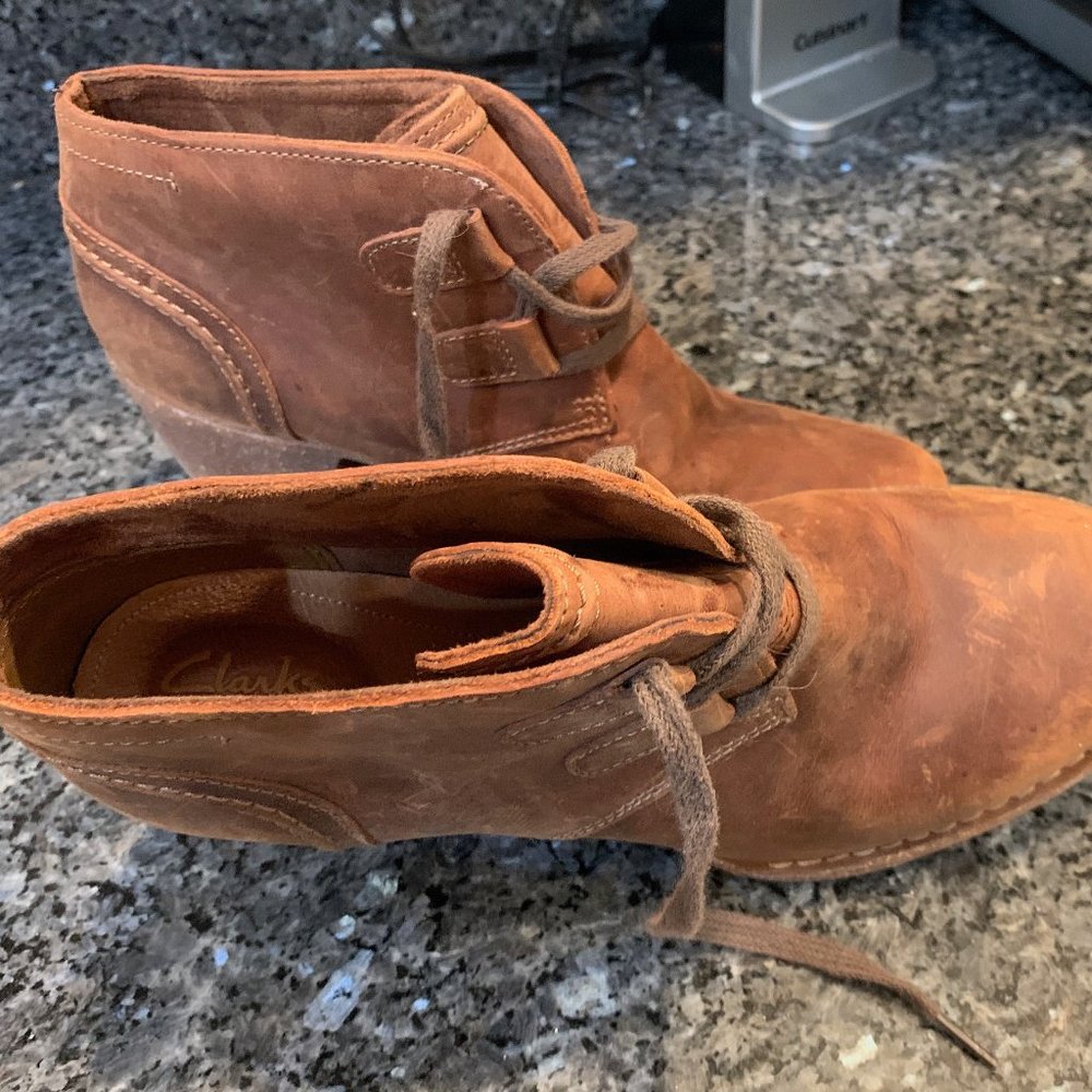 Medium heal, soft brown, shoe boot